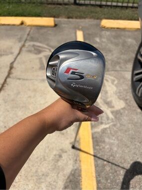 TaylorMade Silver R5 Dual Fairway Wood Head with Red Accent
